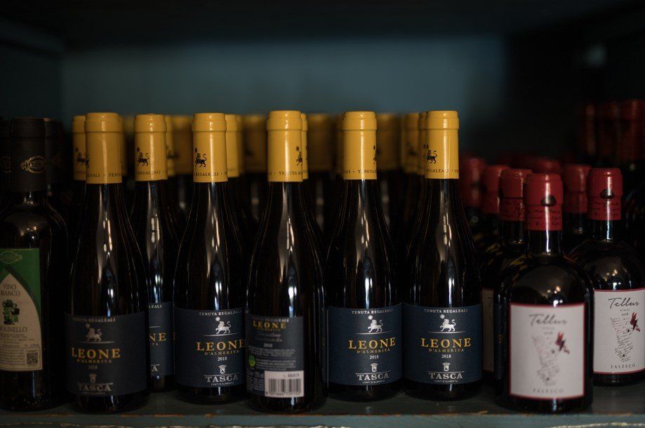 bottiglie di vino selezionato