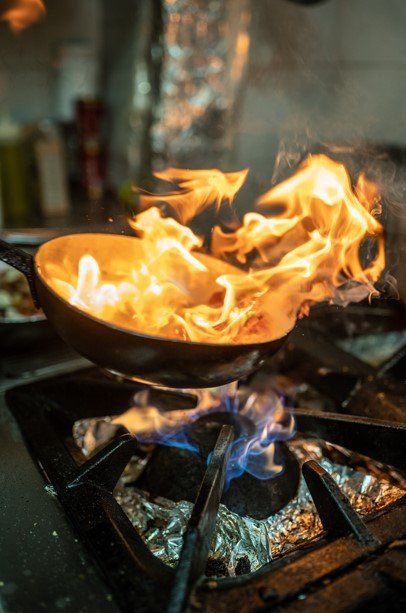 pietanze al flambè