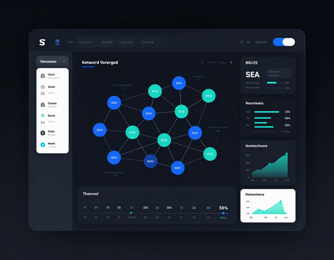 Content cluster map and keyword authority dashboard