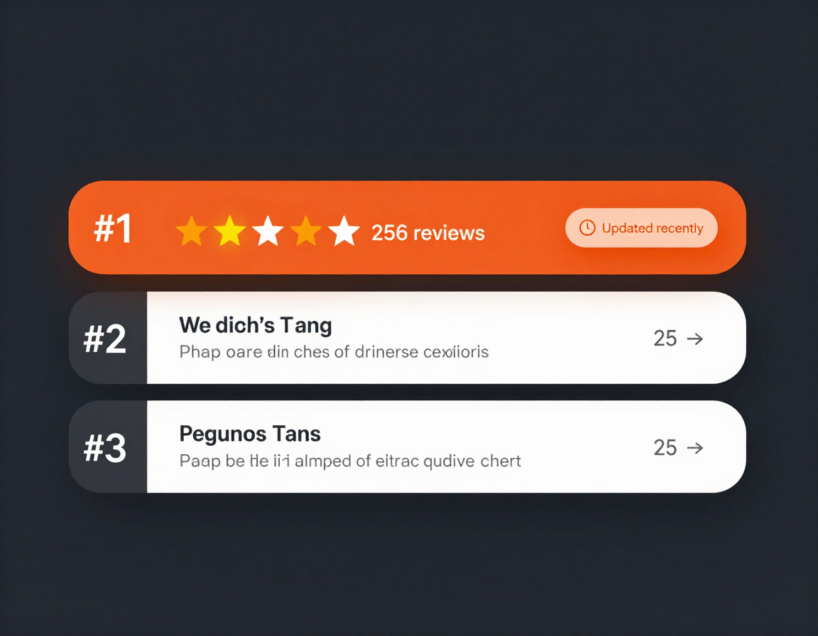 Google Map Pack showing business with strong review signals ranking above competitors