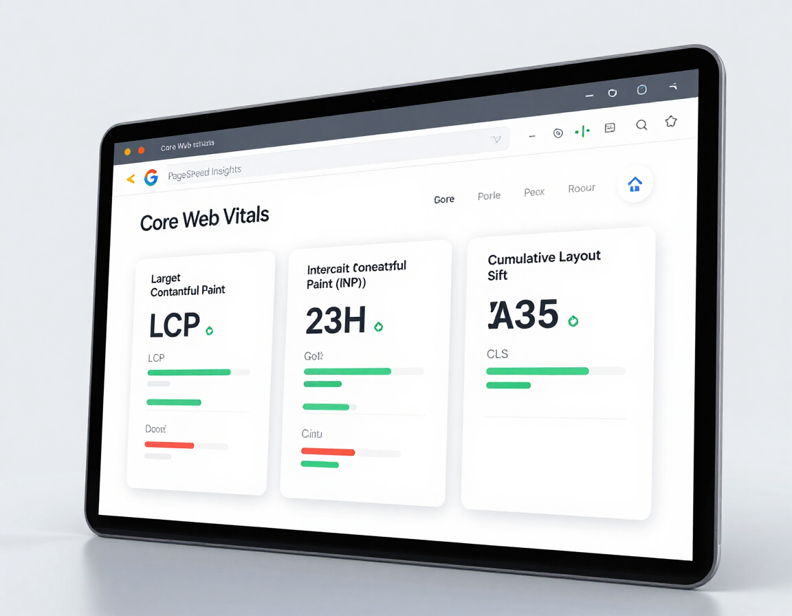 Core Web Vitals and PageSpeed Insights dashboard