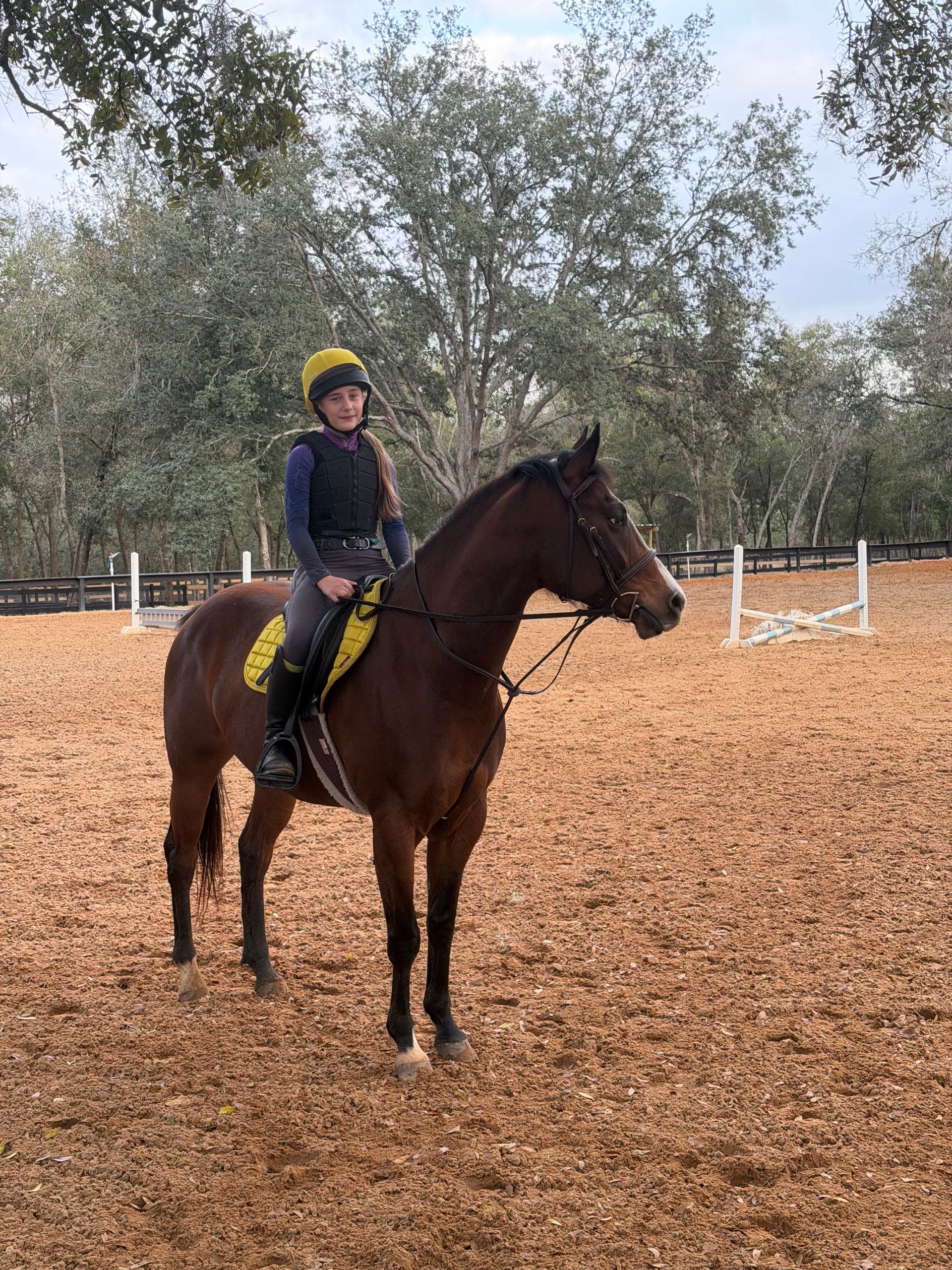 Happy in arena