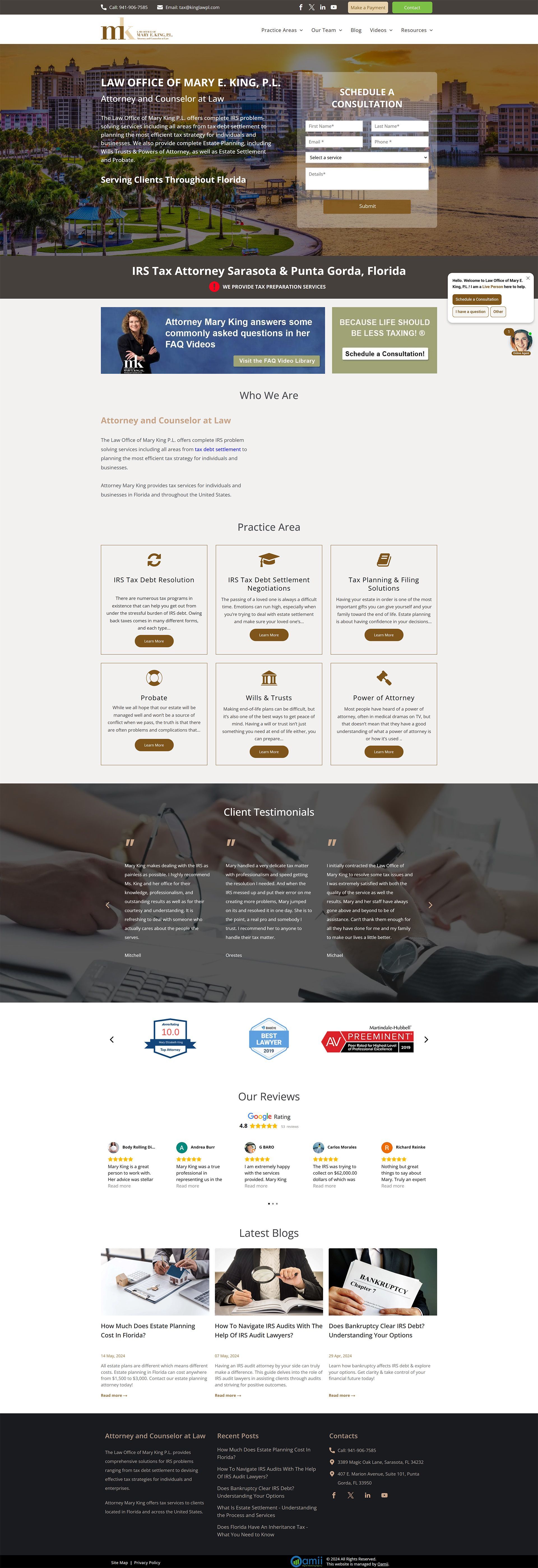 Florida tax lawyers portfolio