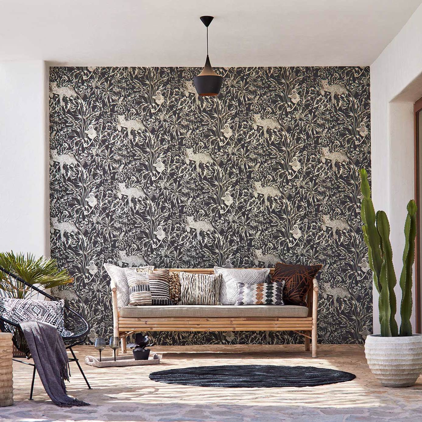 Large animal print wall covering