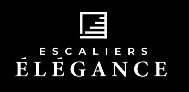 Un logo noir et blanc pour escaliers élégance