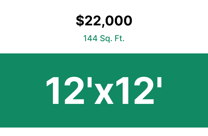 A green sign that says $ 22,000 on it