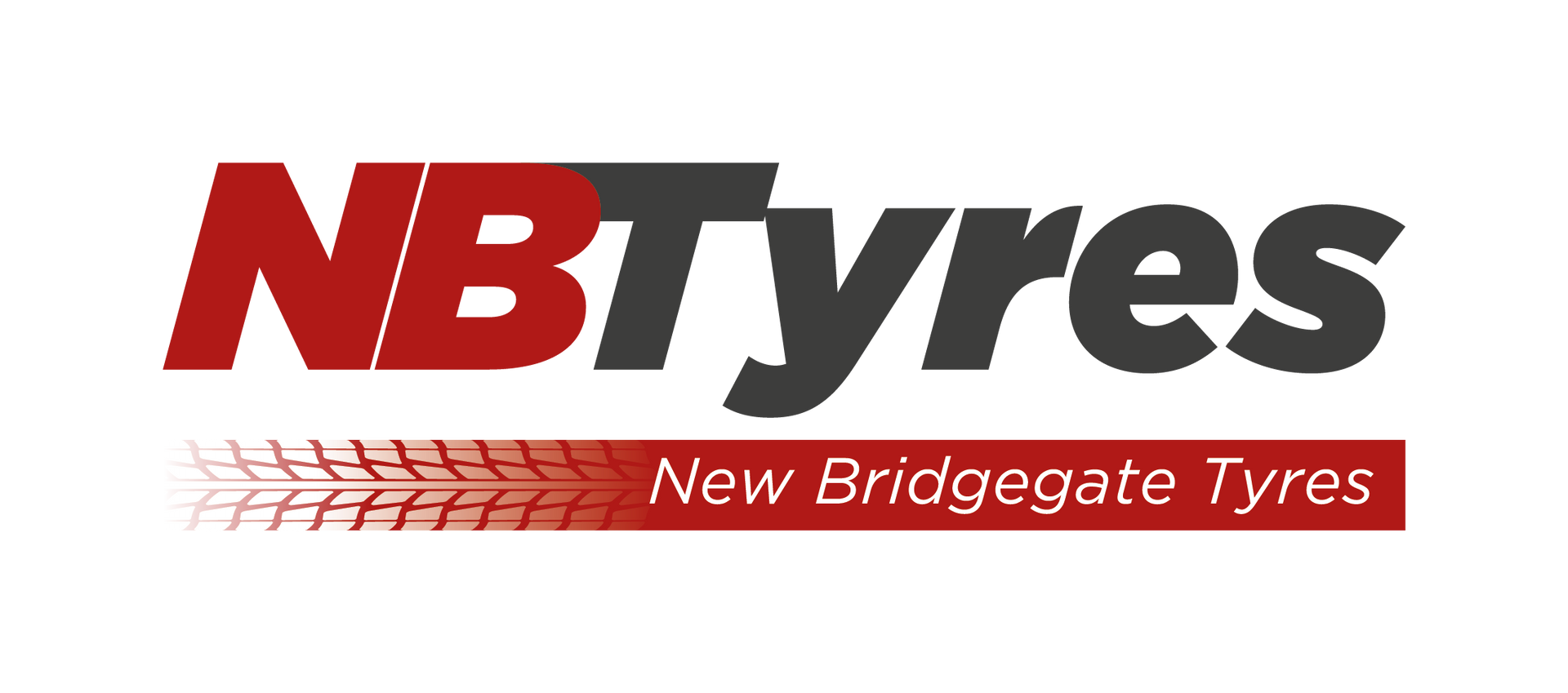 A logo for new bridgegate tyres is shown