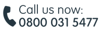 A logo that says `` call us now : 0800 031 5477 ''
