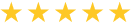 Five golden stars in a row, indicating a high rating or review.