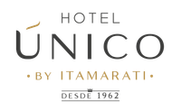 A logo for a hotel called hotel unico by itamarati.