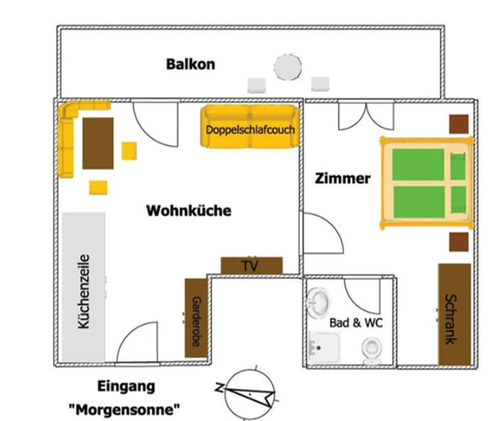 Grundriss Apartment