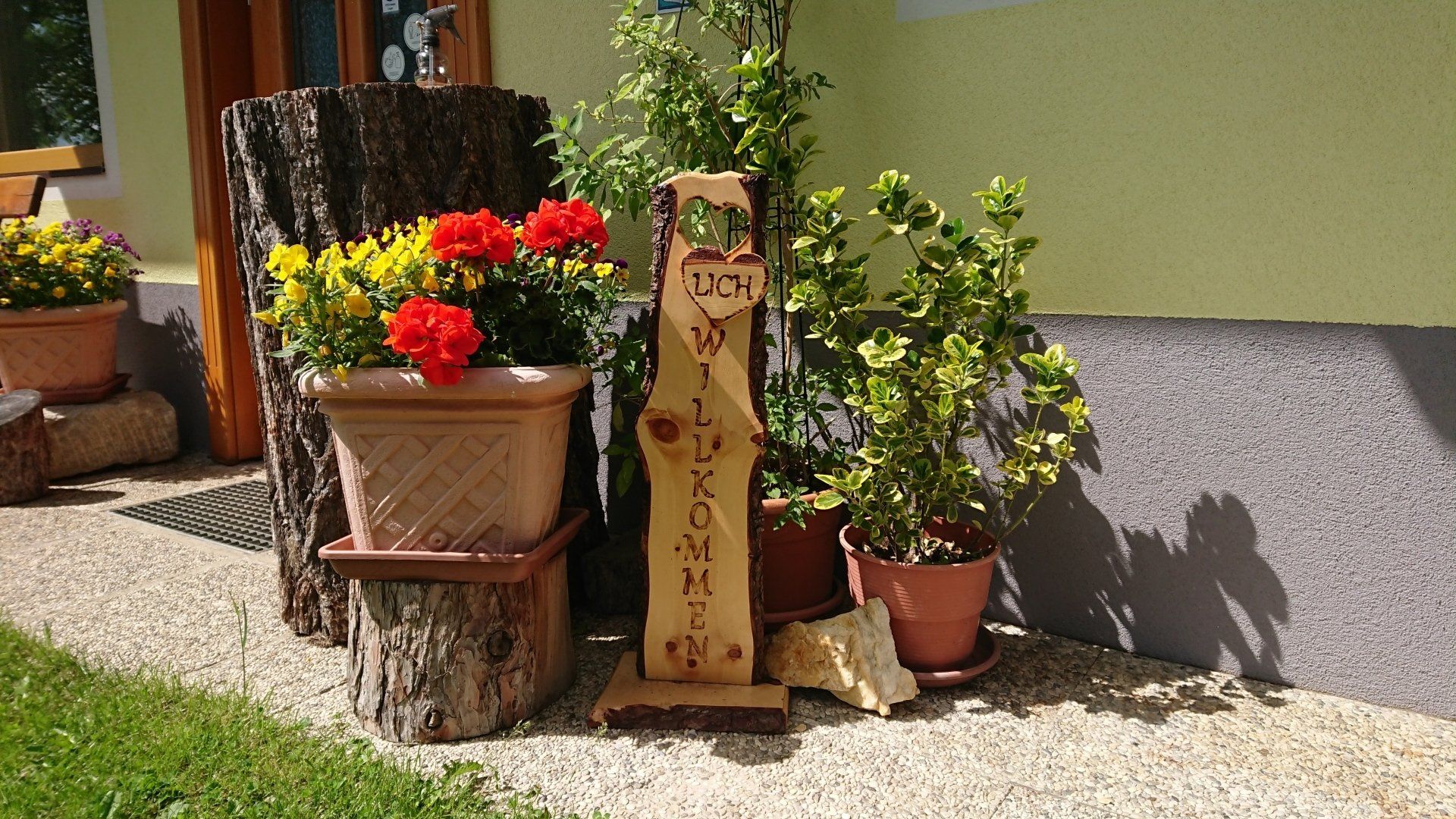 Eingang zur Pension