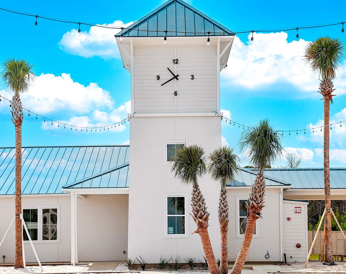 Boardwalk Village clock tower exterior