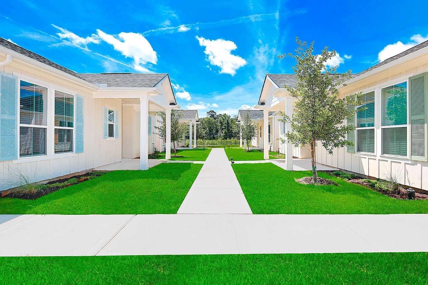 Boardwalk Village community courtyard and walkways