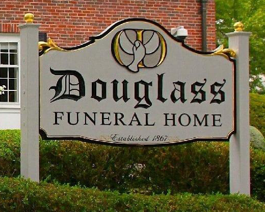 Douglass Funeral Home front sign