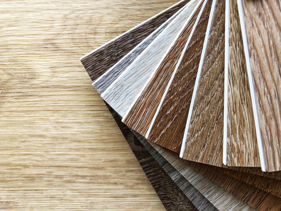 A Stack of Samples of Different Design of Vinyl — Floor Zone Gympie In Gympie, QLD