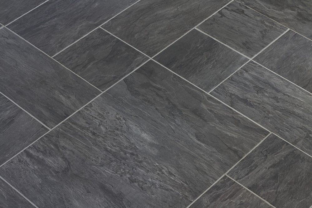 A Close Up of a Black Tile Floor — Floor Zone Gympie In Imbil, QLD