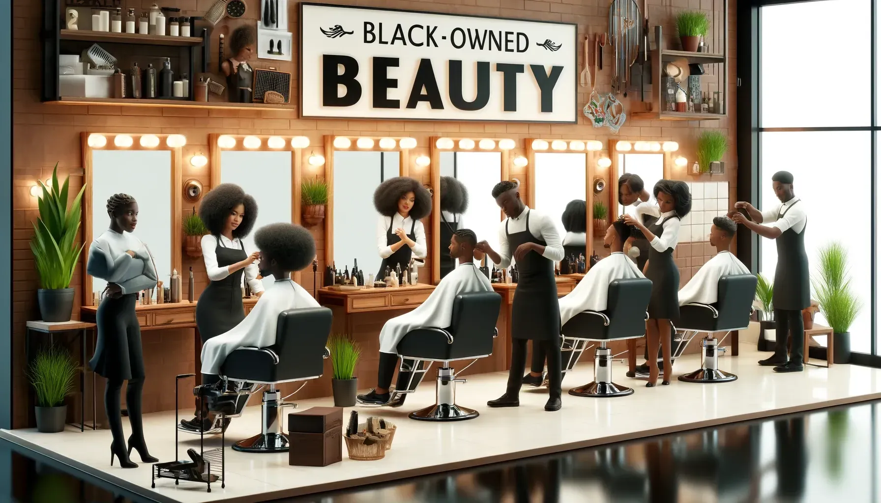 Black owned barbershops, hairdressers & beauty salons in Los Angeles, California