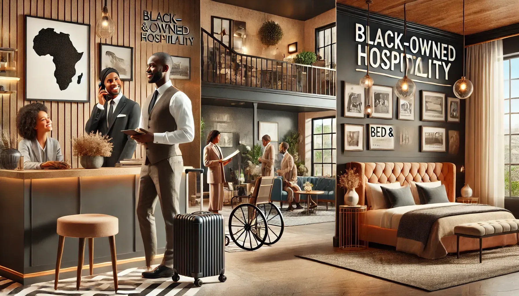Black owned hotels, bed & breakfast, travel agencies & hospitality services in Los Angeles, California