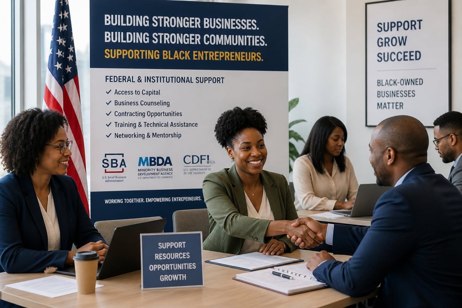 Black Entrepreneurs Government and Community Support