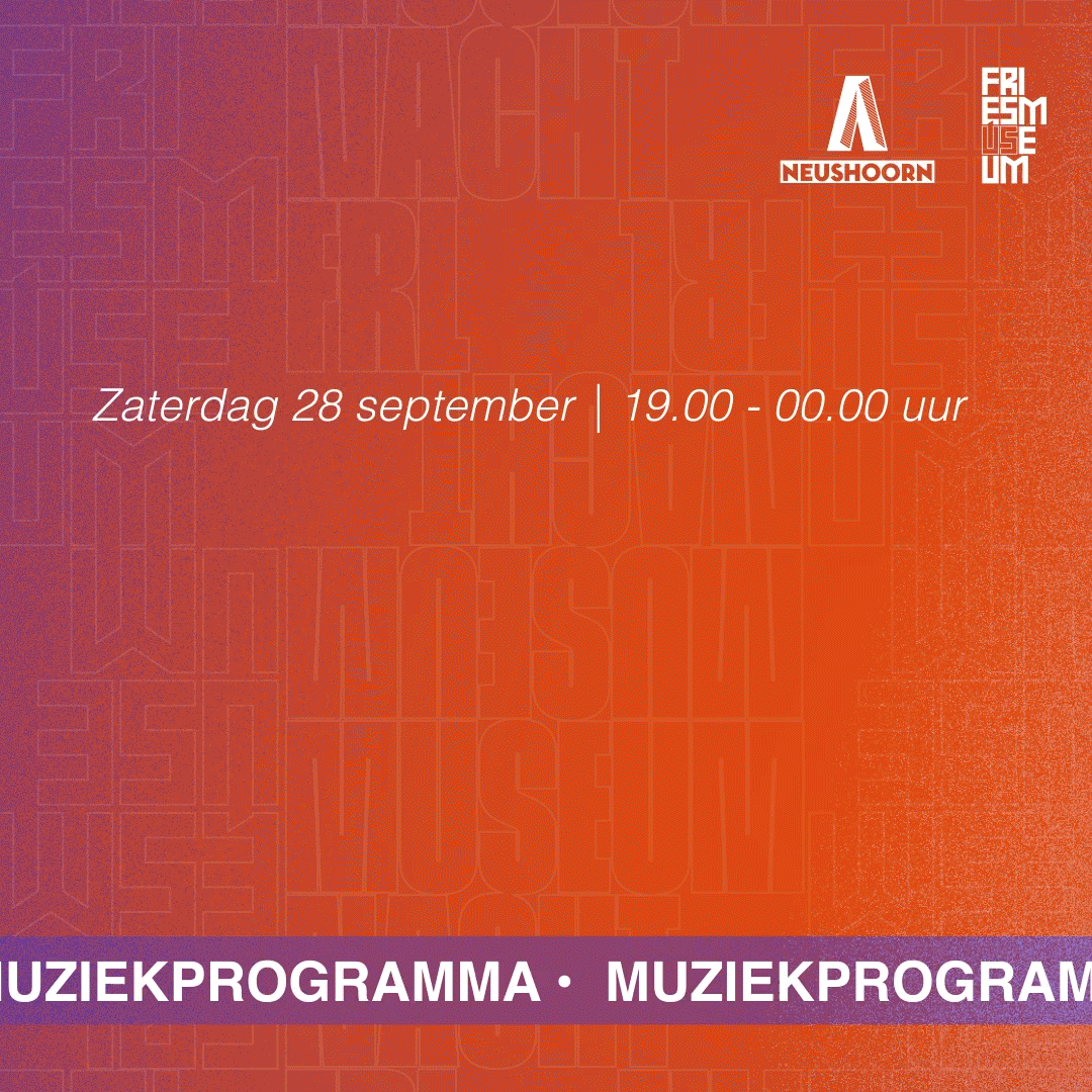 Animatie gif voor de museumnacht in het Fries Museum