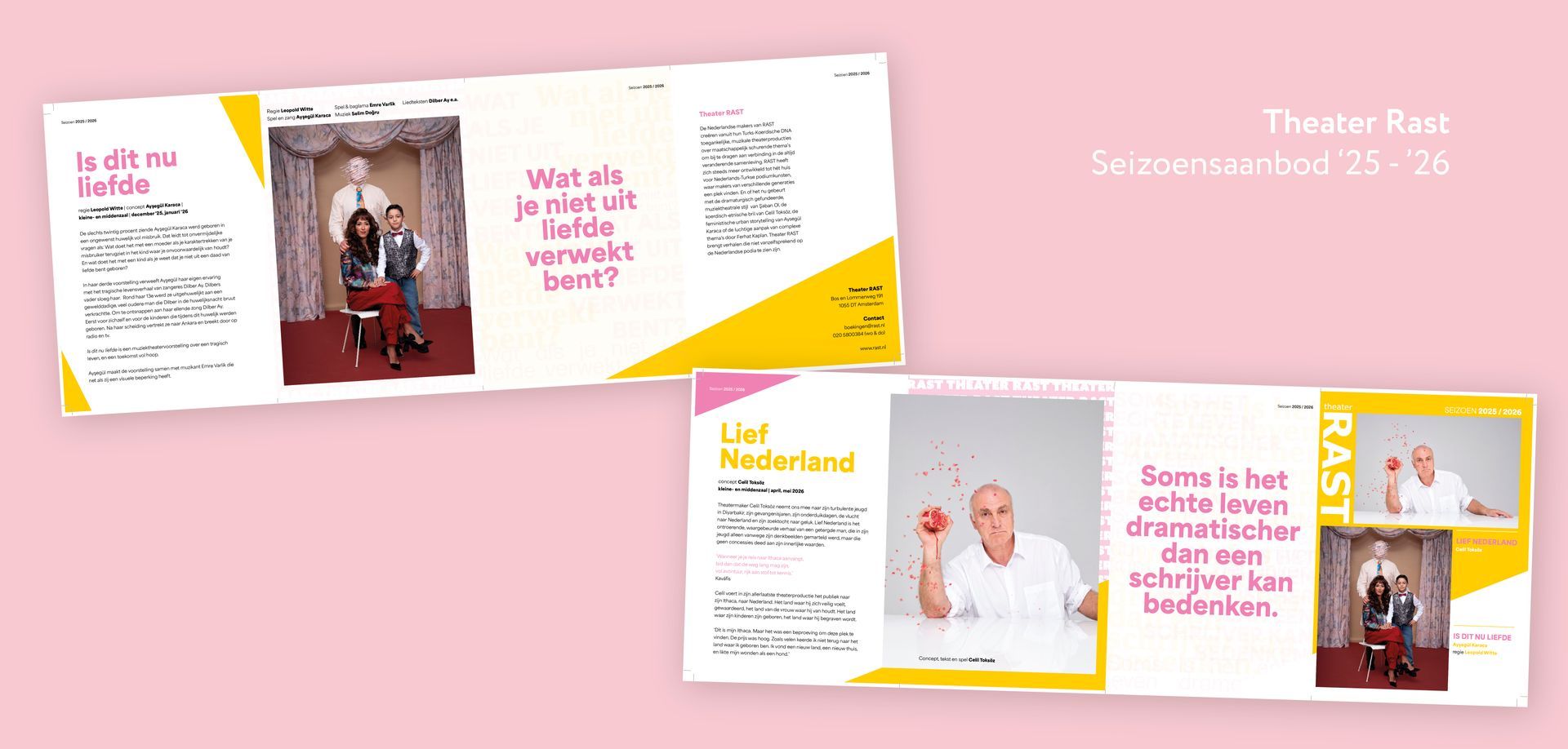 Seizoensflyer theater Rast