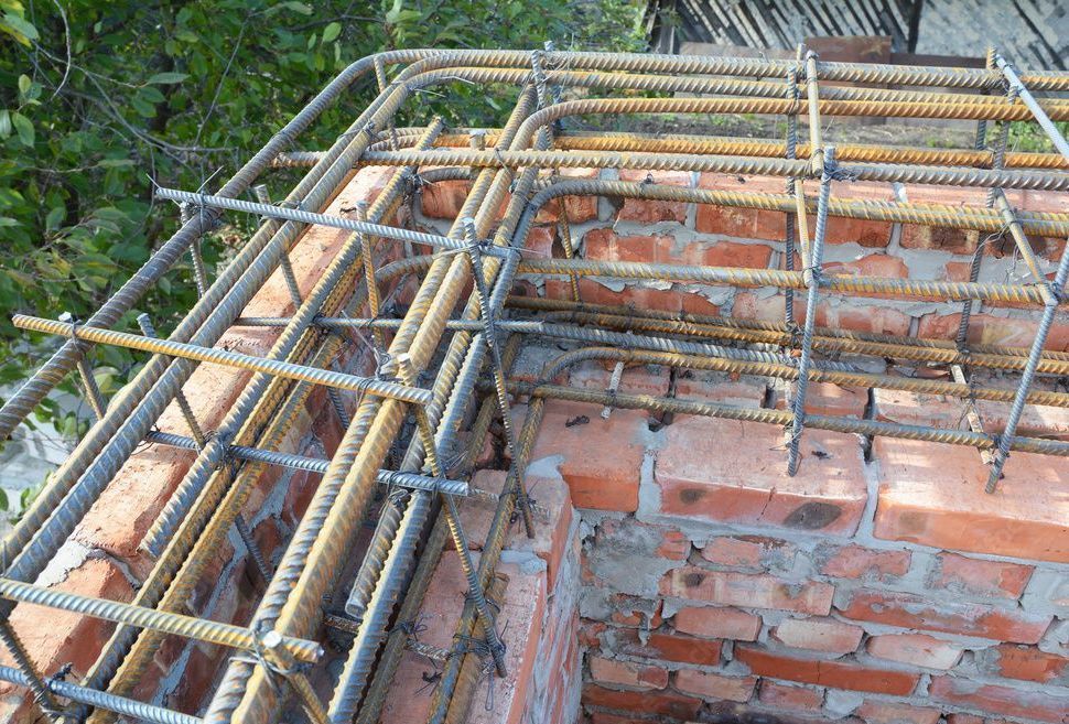 Mesh Bars for Strength reinforcement mesh bars for taller brick wall outside with corner kiss