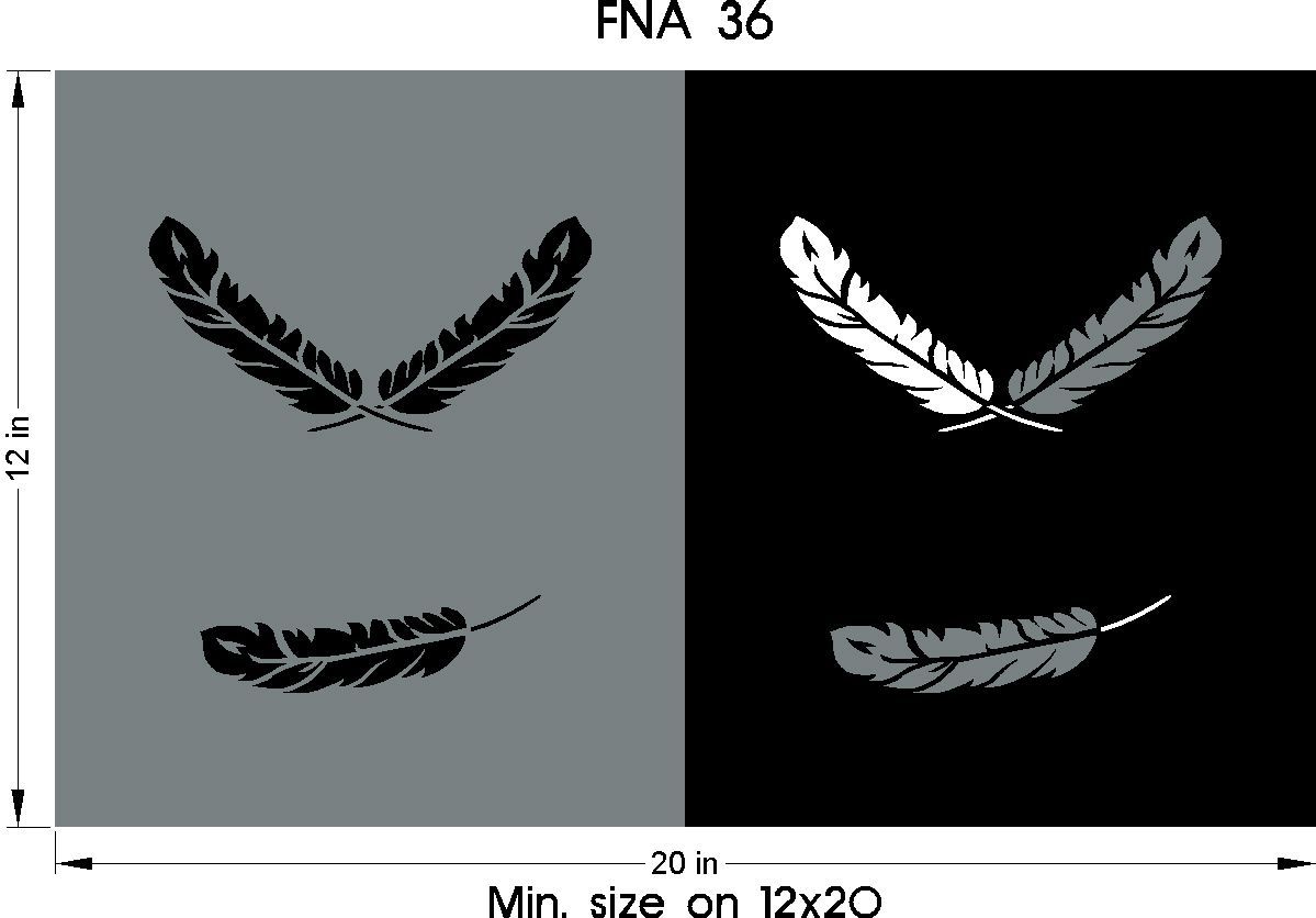 First Nations Art for Headstone engraving - feathers