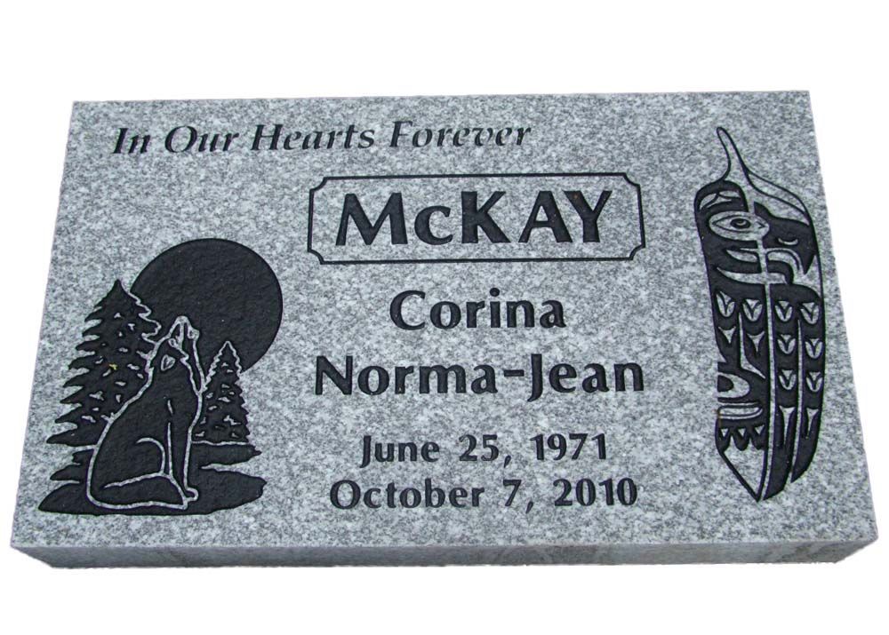 A gravestone for a person named corina norma-jean