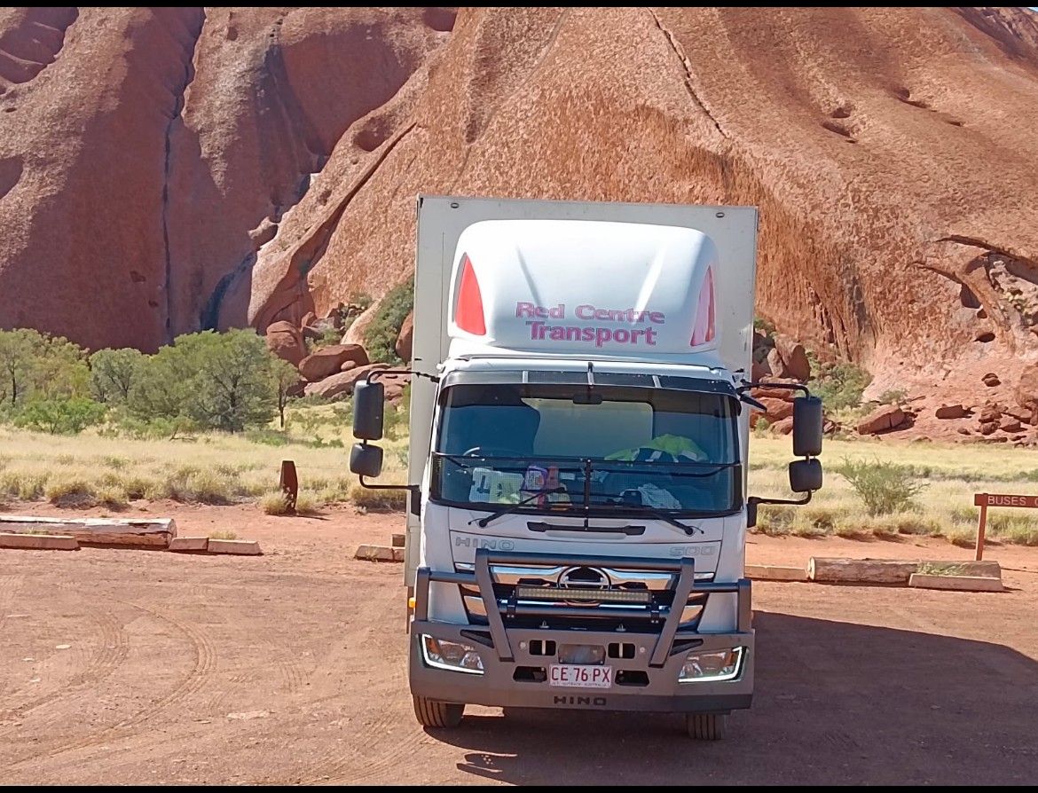 Semi-truck on a Road at Sunset — Red Centre Transport in Braitling, NT