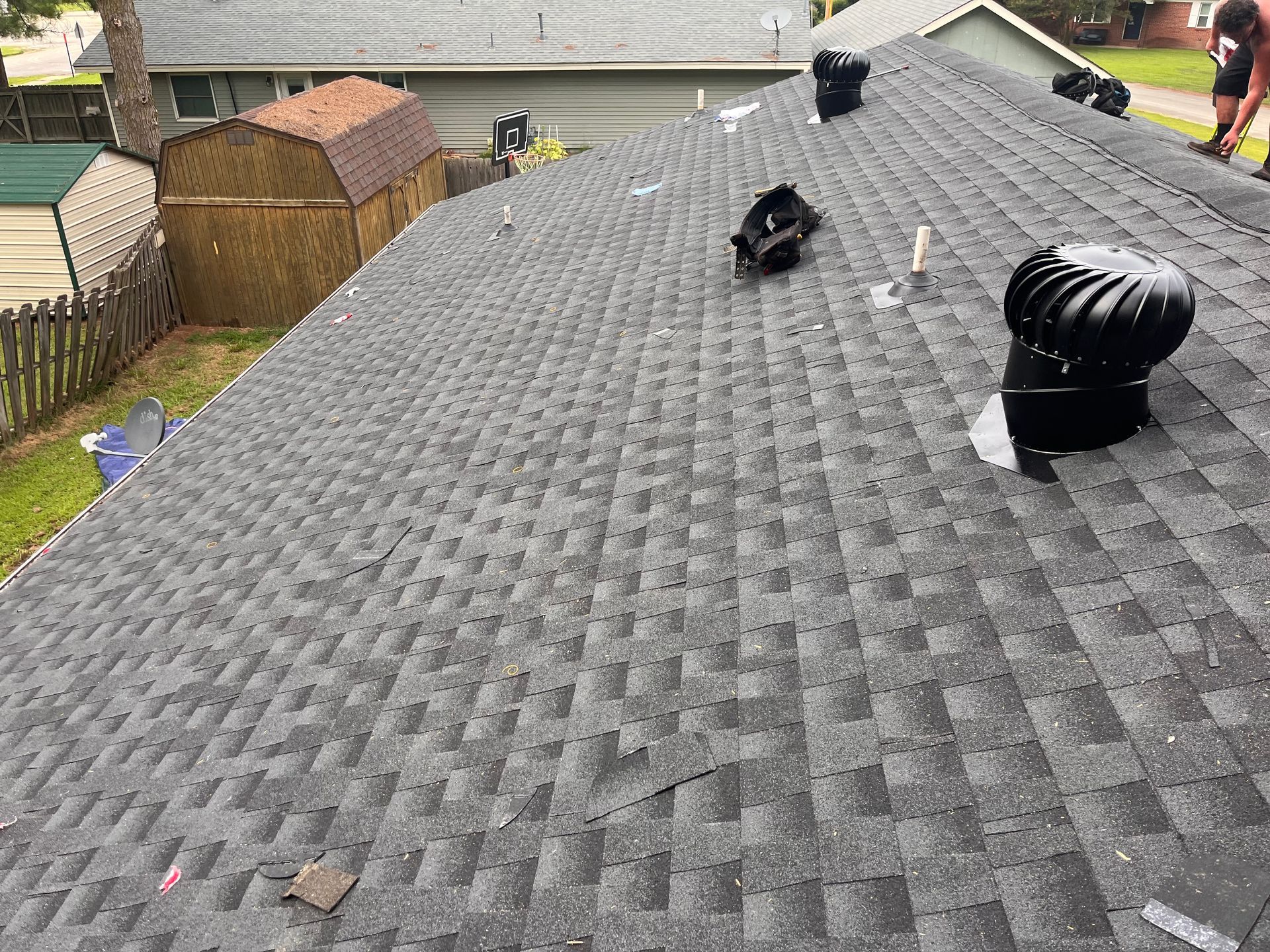 new roof on home