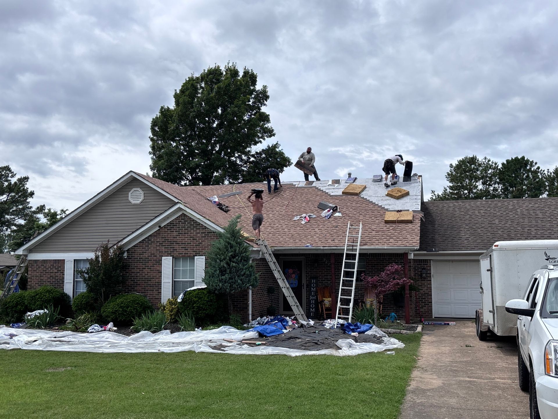 new roof on home
