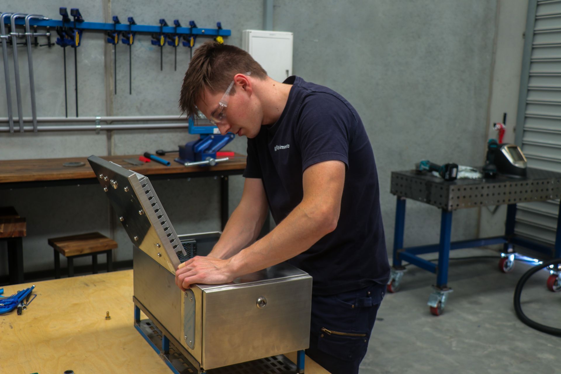 Ryan assembling a product