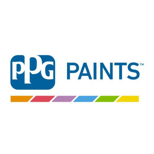 Ppg paints logo on a white background