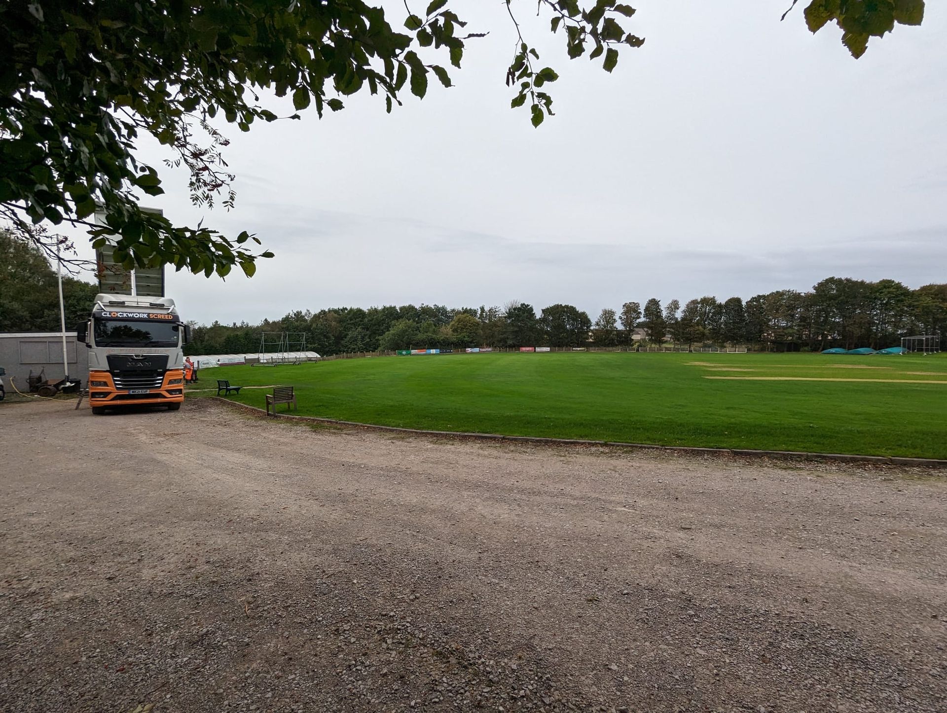 Hyde Cricket Club's Improved Training Ground with Clockwork Screed's Liquid Floor