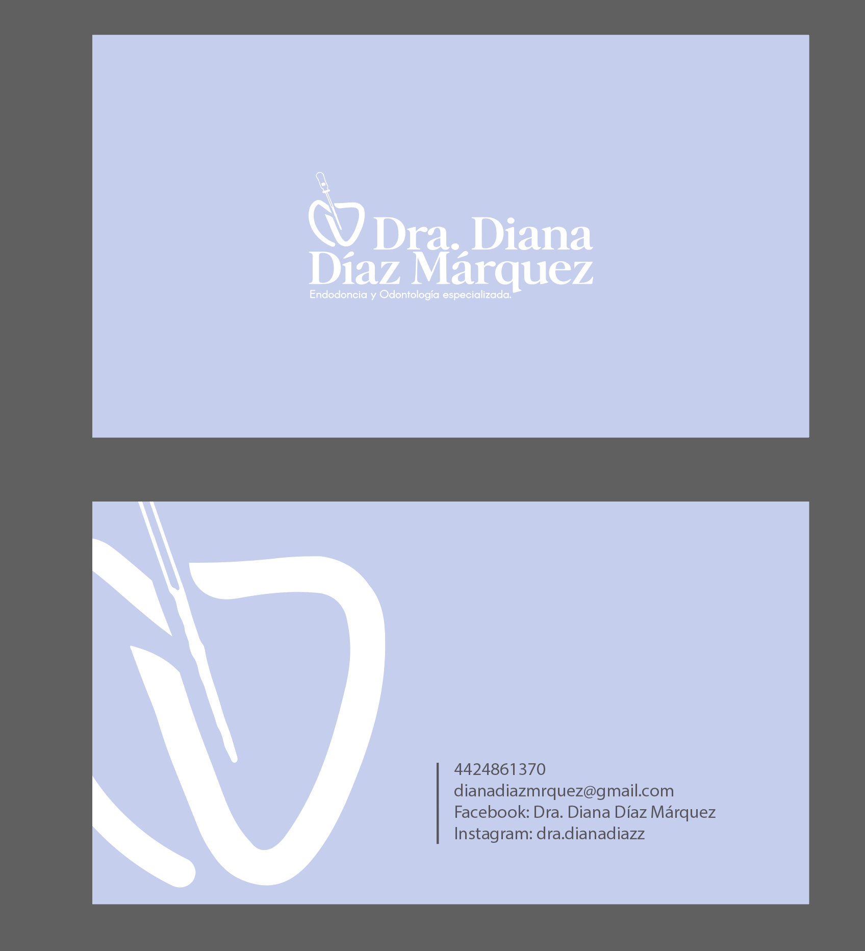 Logotipo y texto minimalistas en color blanco sobre un fondo azul claro, con un logotipo más grande recortado y texto pequeño debajo.