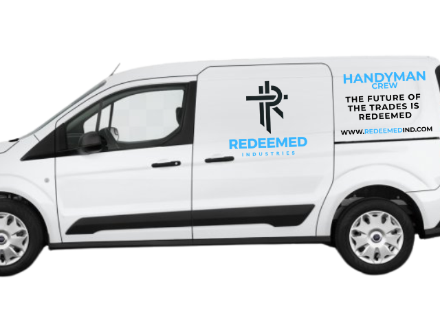 White van with