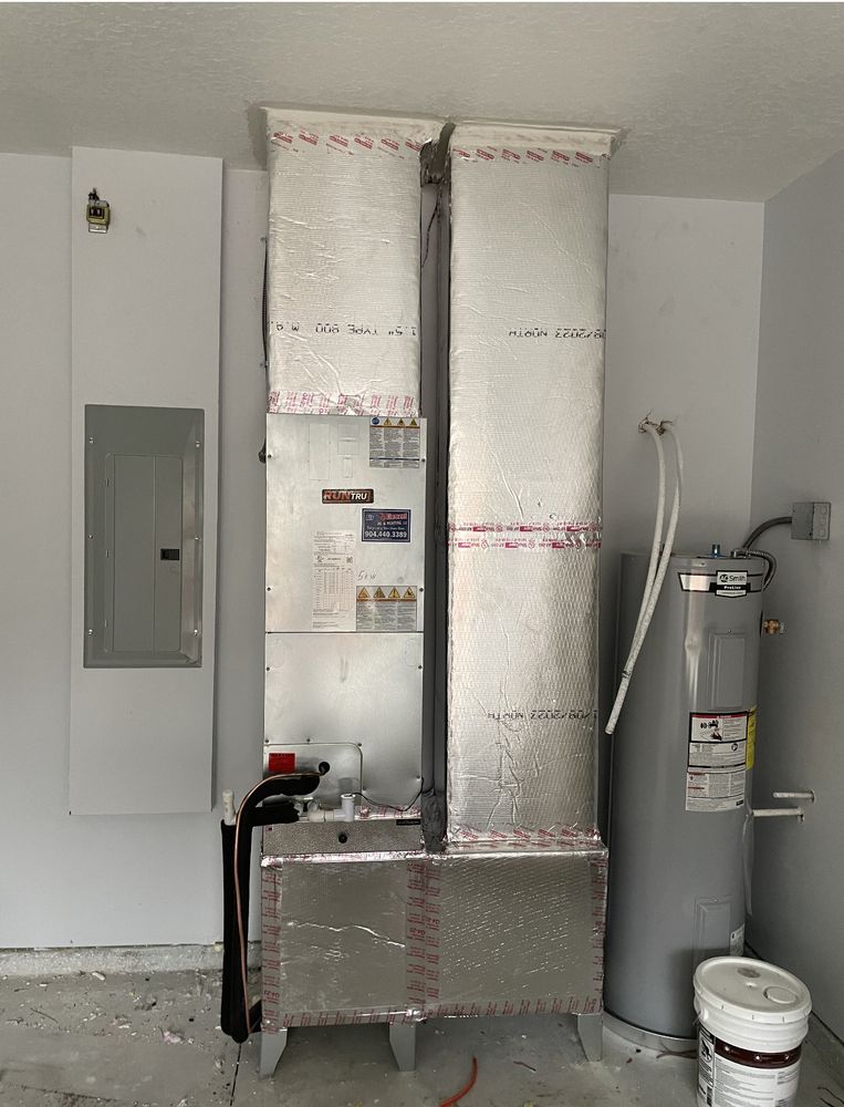 Indoor furnace and HVAC duct system maintenance performed by certified technician