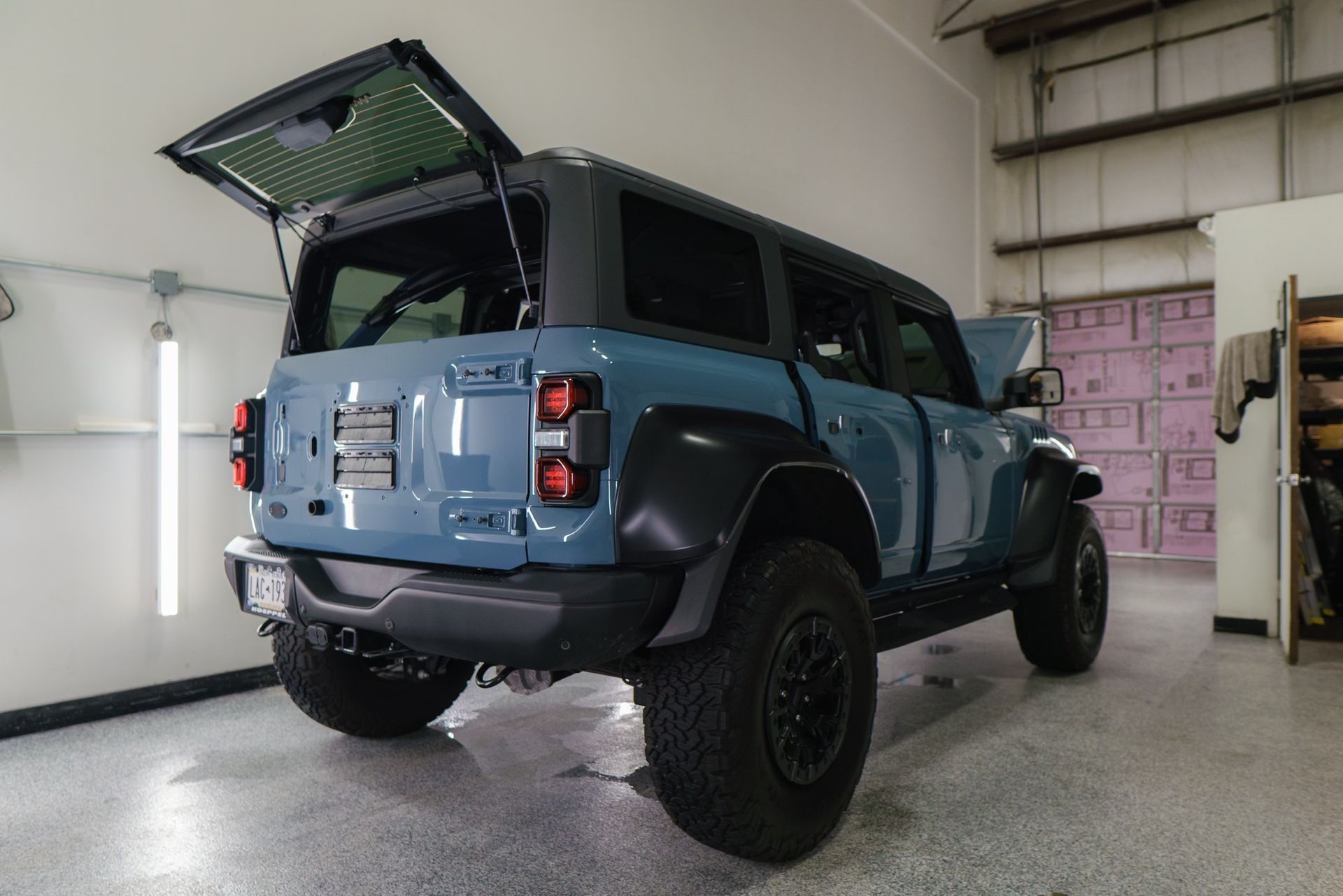 Ford Bronco Raptor getting matte PPF and ceramic coating installed