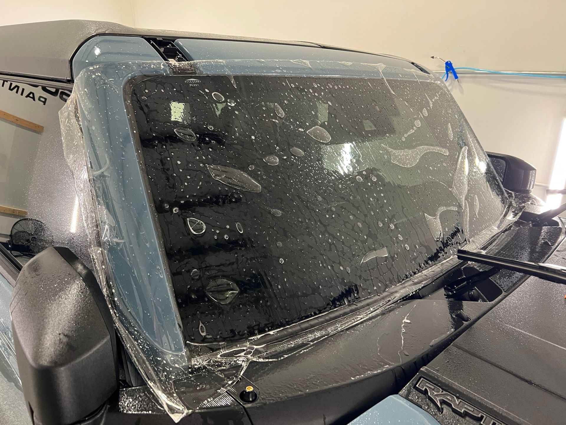 Ford Bronco Raptor getting matte PPF and ceramic coating installed