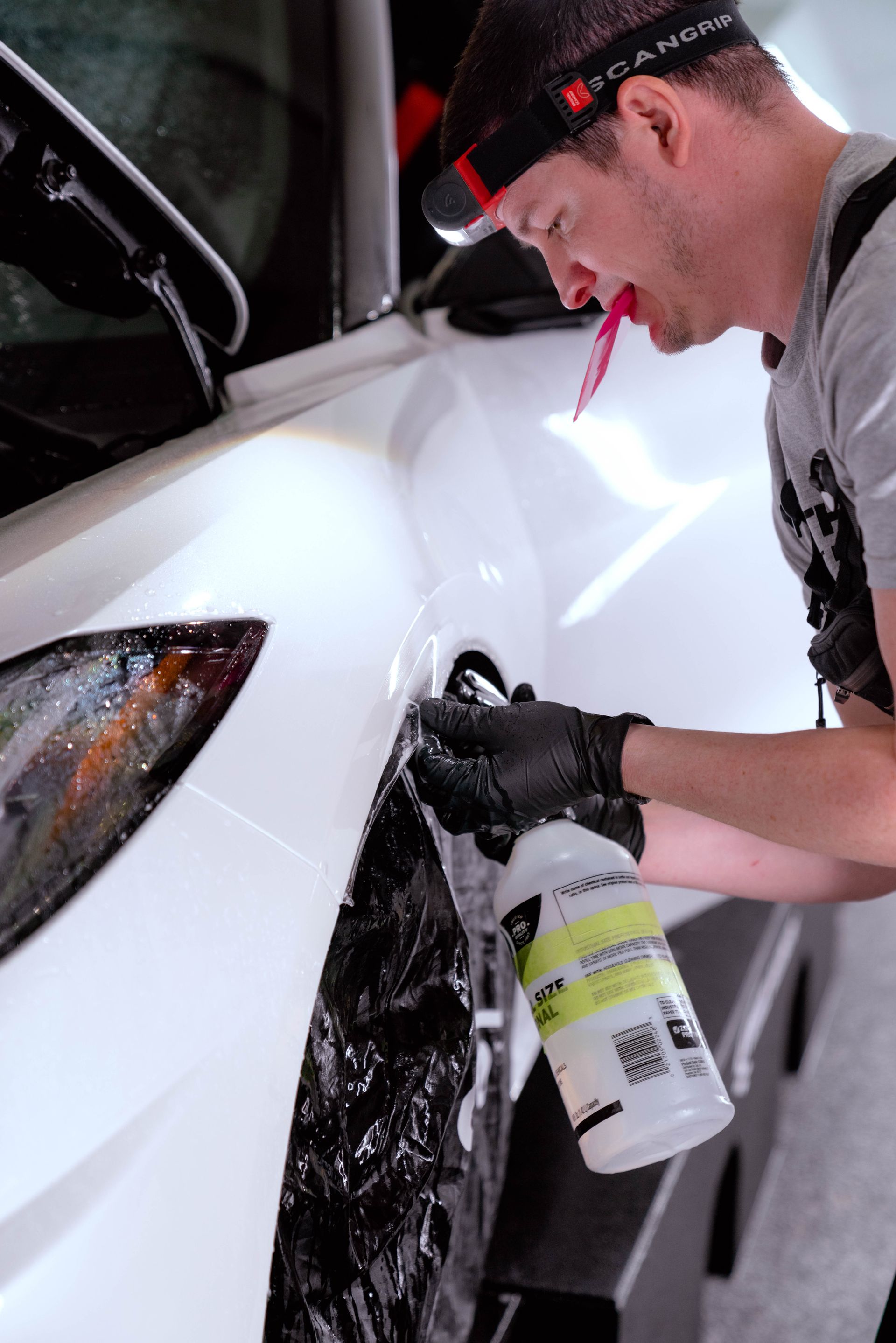 Corvette C8 getting paint protection film (PPF) and ceramic coating installed