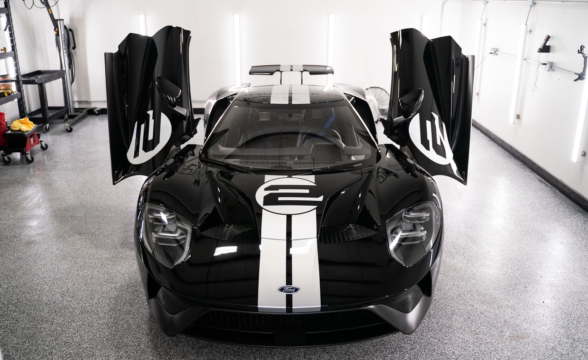 2018 Ford GT Heritage Edition getting paint protection film and ceramic coating application