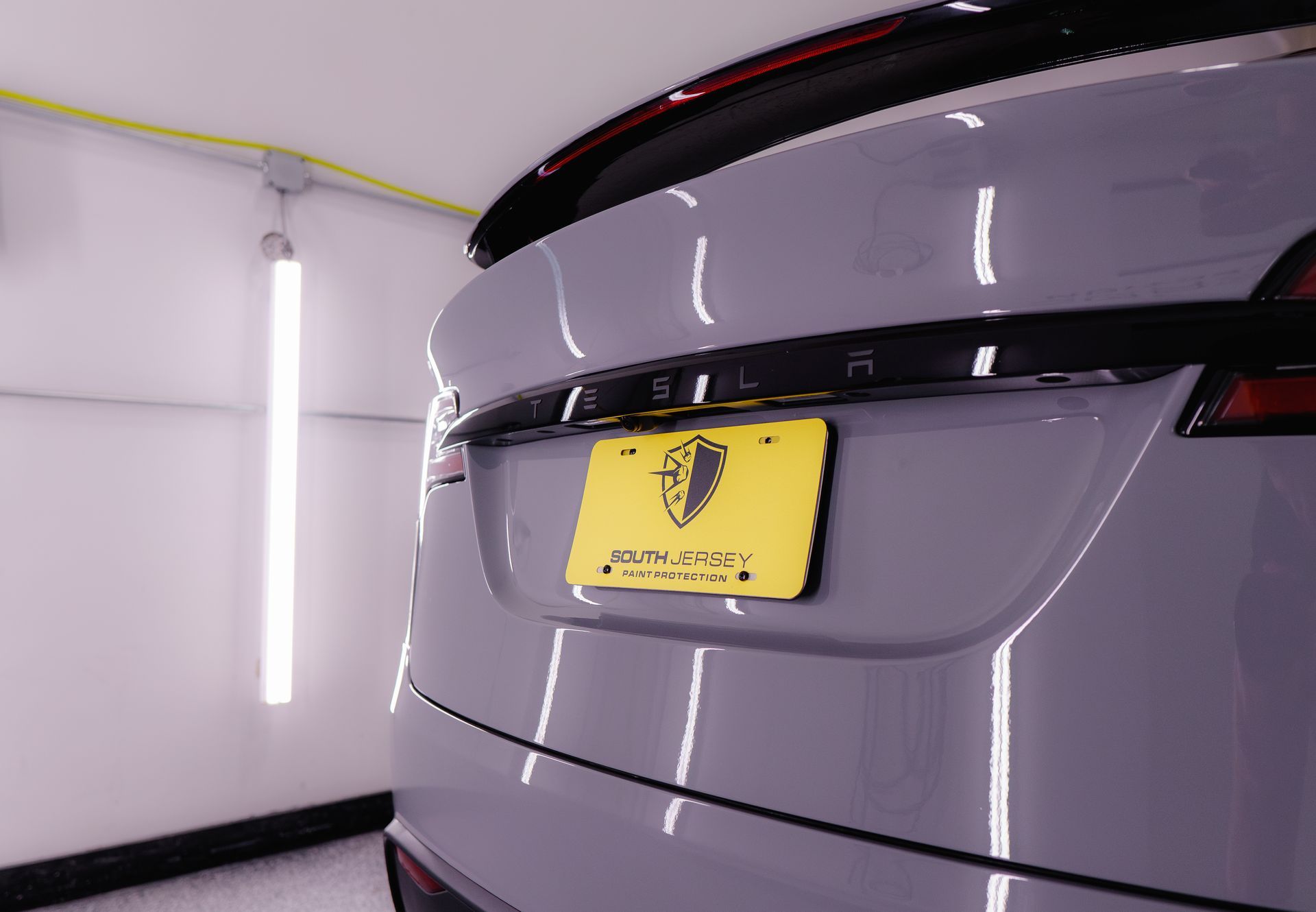 Tesla Model X getting color change paint protection film application and ceramic coating installed