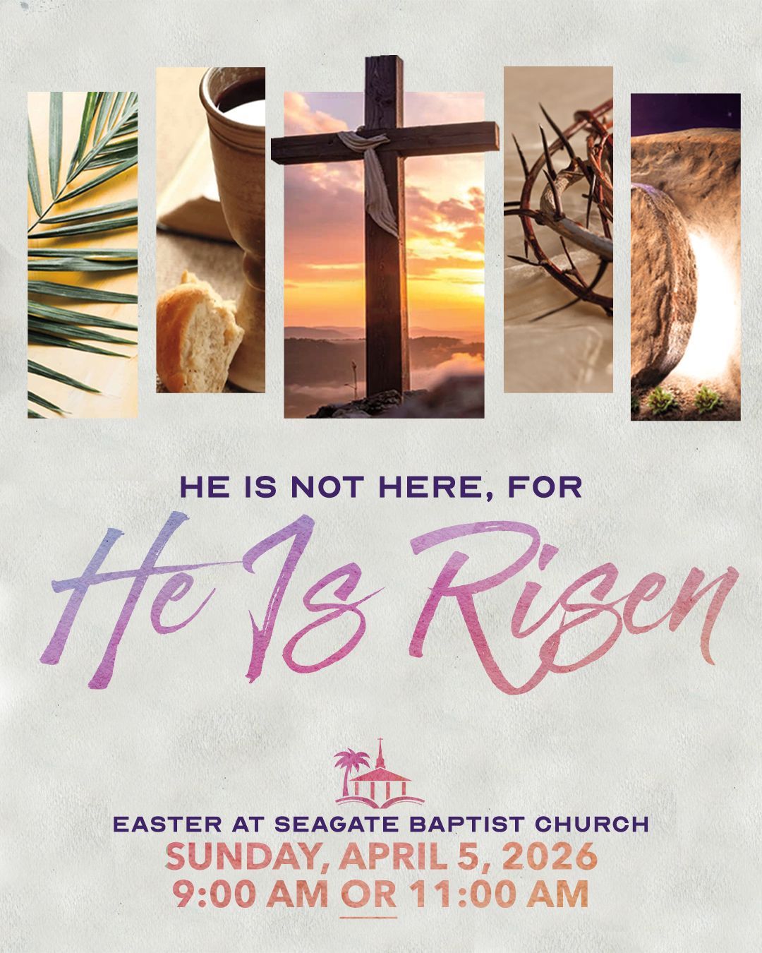 Easter event flyer: 