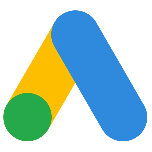 A google adwords logo with a green circle in the middle