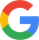 The google logo has a red , yellow , green and blue circle around it.