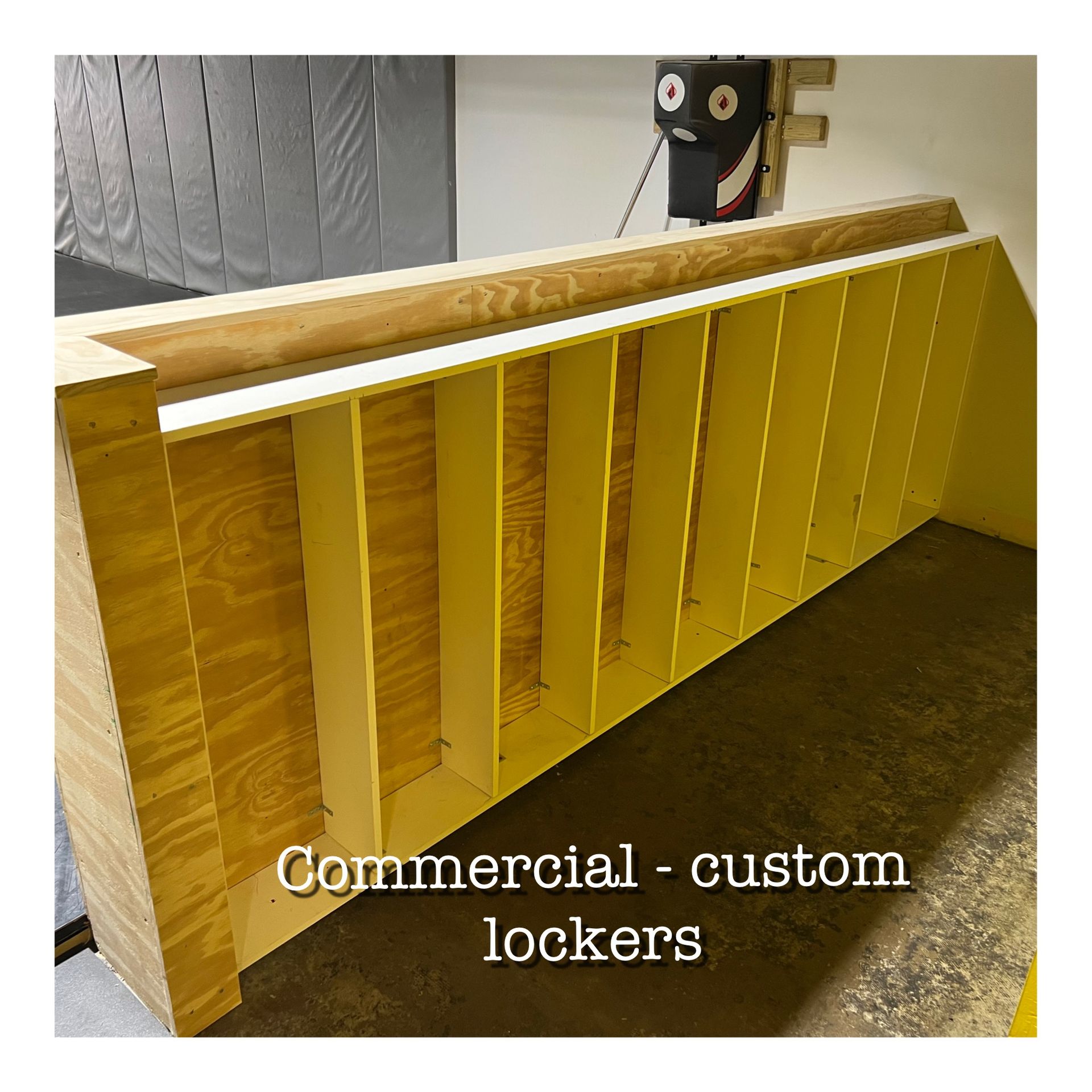 A picture of a commercial custom lockers