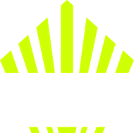 Yellow geometric crown over the letters "RTC", logo for RISE Training Club in Highland, MI