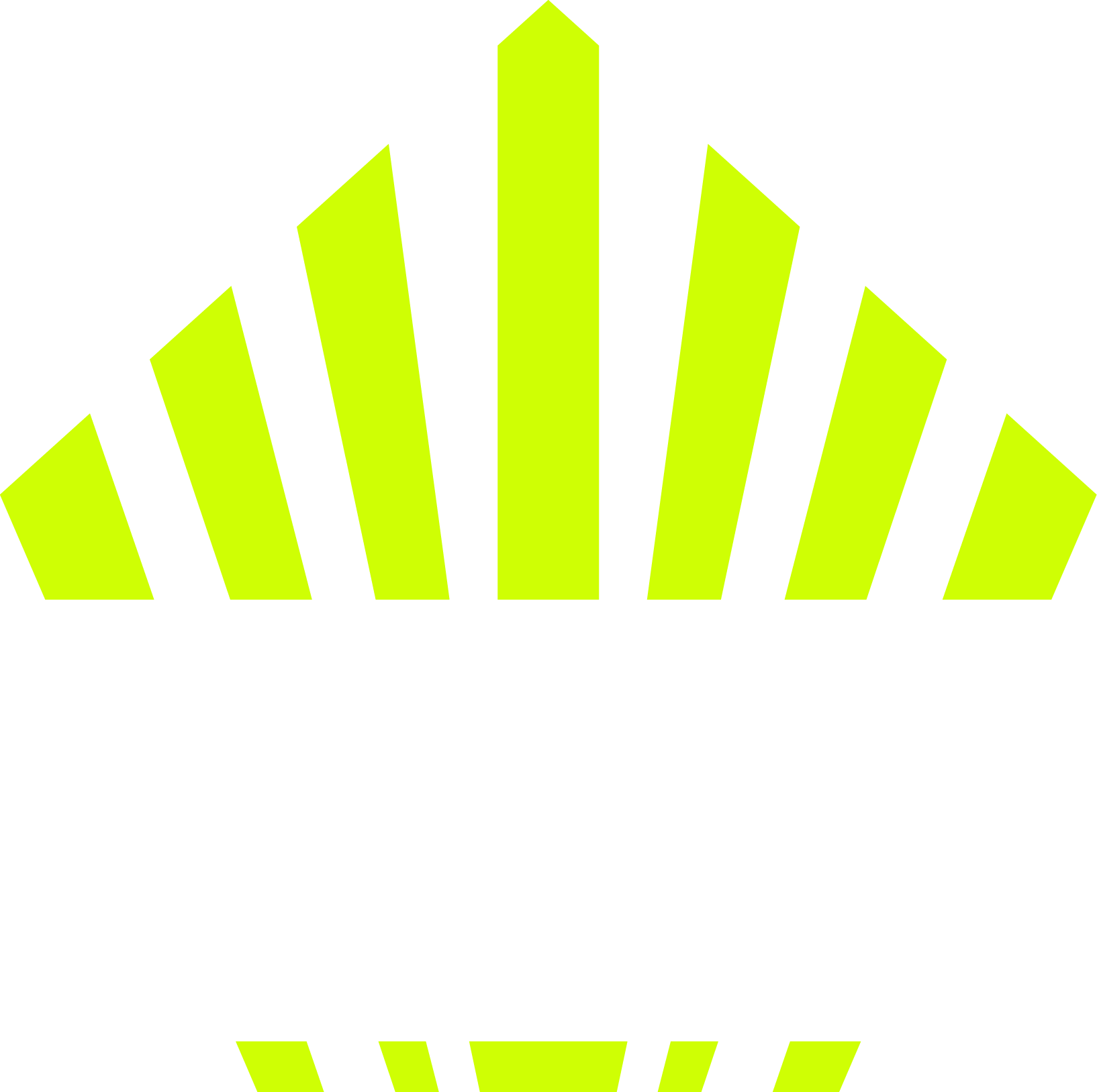 Yellow geometric crown over the letters "RTC", logo for RISE Training Club in Highland, MI