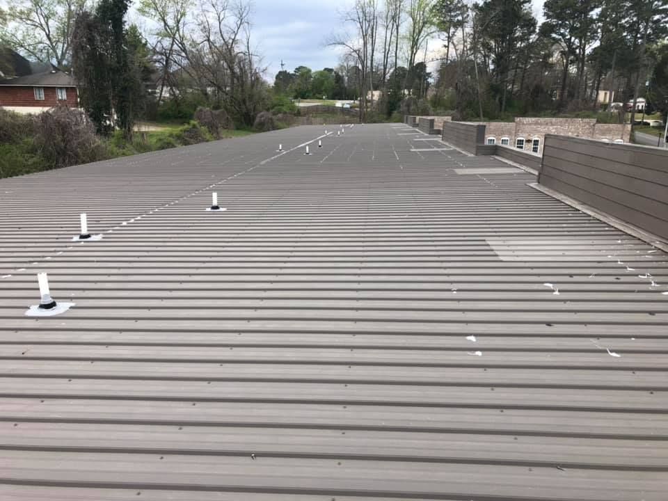 metal roof installation
